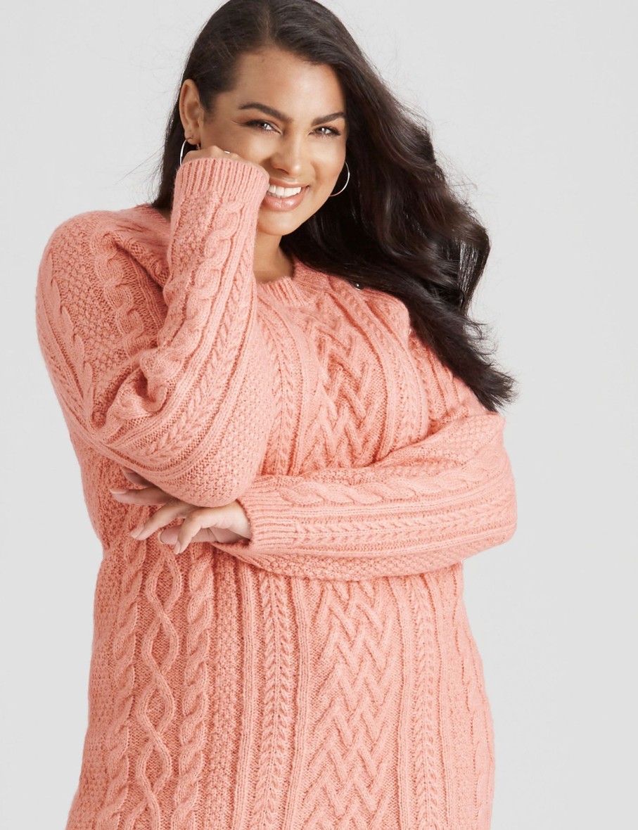 Knitwear Beme | Beme Cable Button Jumper