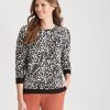 Knitwear WLane | W.Lane Animal Printed Pullover Top