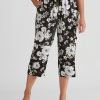 Bottoms Millers | Millers Crop Rayon With Paperbag Waist Pants