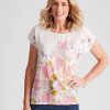 Tops NoniB | Noni B Embellished Floral Top