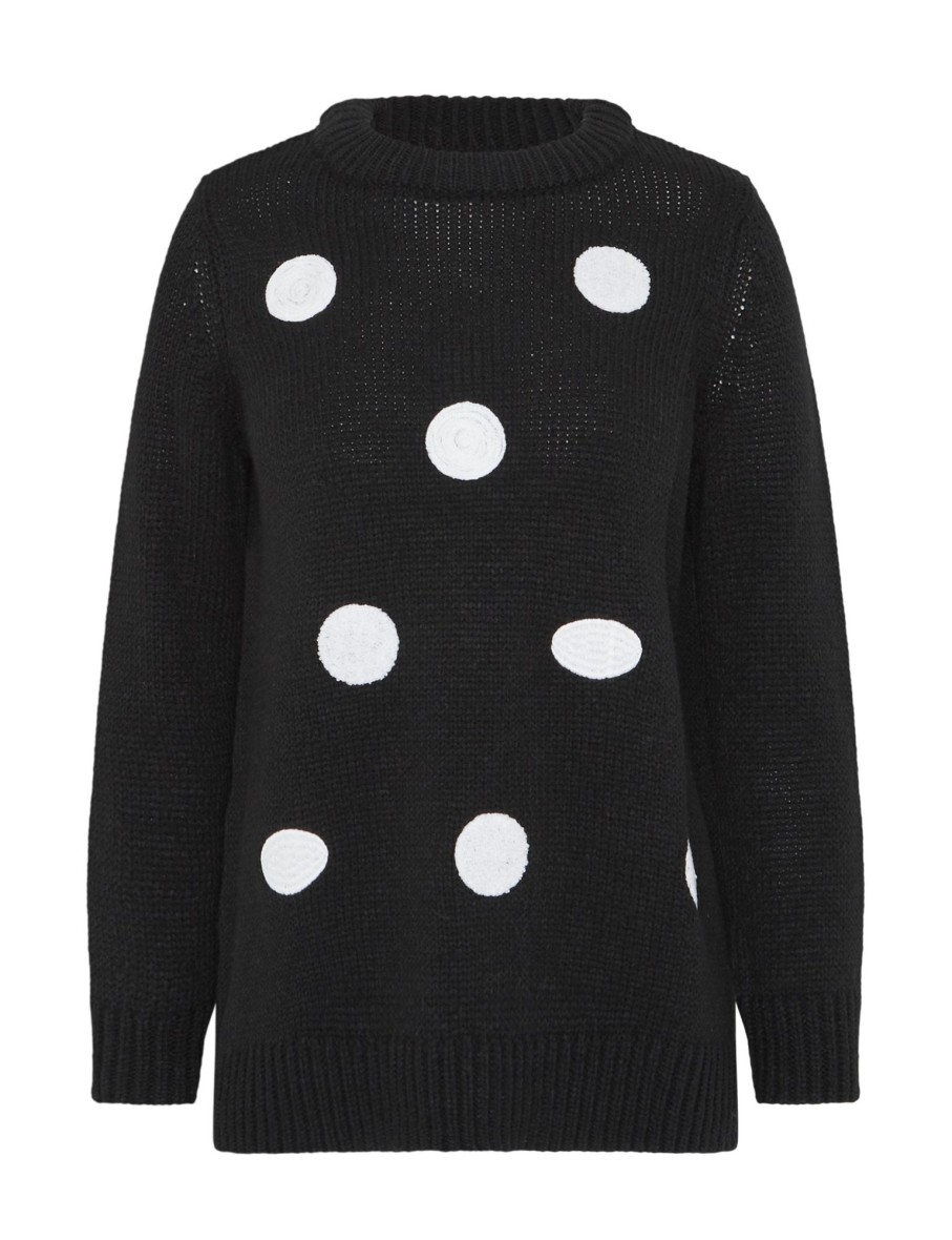 Knitwear NoniB | Noni B Embroidered Spot Knitwear Jumper