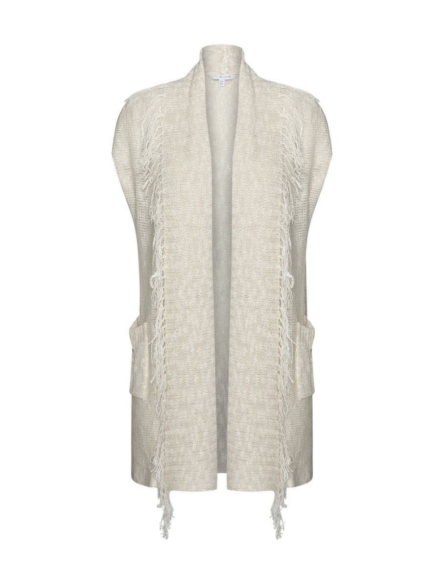 Knitwear WLane | W.Lane Fringed Pocket Poncho