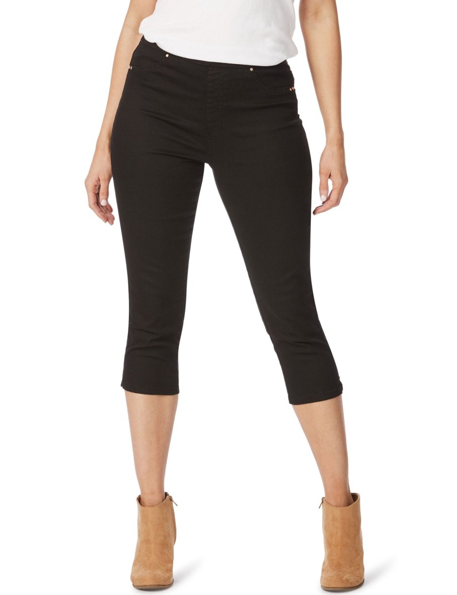 Bottoms Rockmans | Rockmans Crop Slim Leg Jeggings