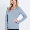 Tops NoniB | Noni B Felicia Long Sleeve Rib T-Shirt