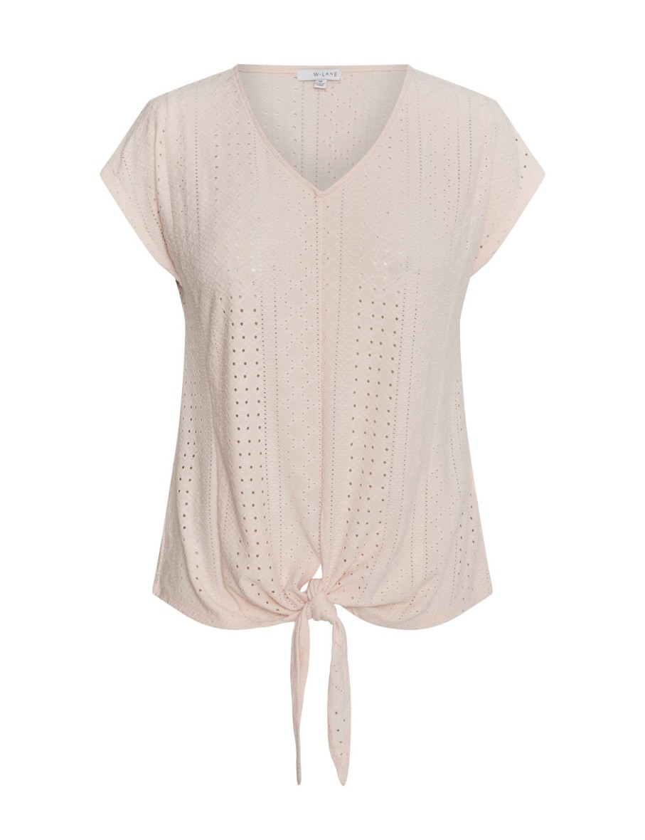 Tops WLane | W.Lane Lace Tie Front Top