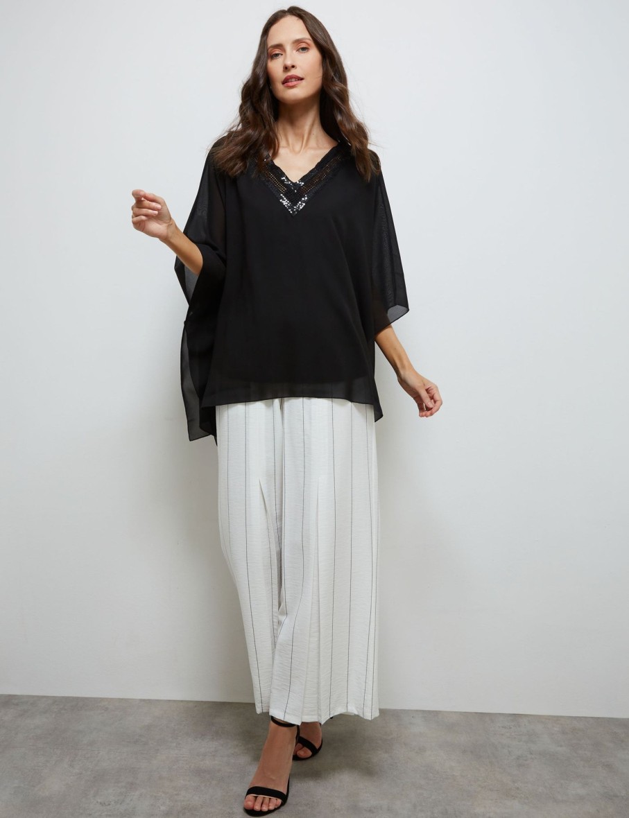 Tops NoniB | Sequin V-Neck Kaftan Top