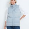 Outerwear Rivers | Rivers Funnel Neck Padded Vest