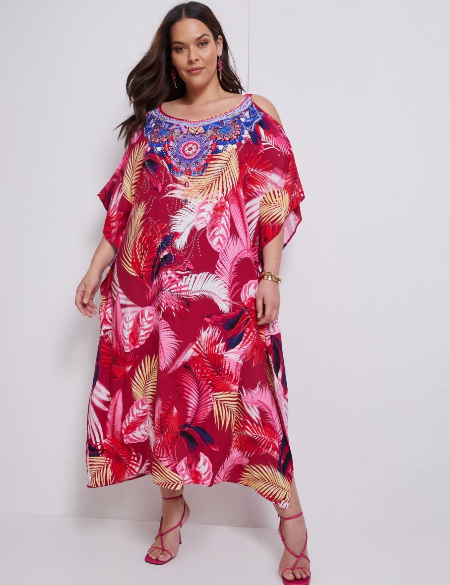 Dresses Autograph | Autograph Cold Shoulder Kaftan Maxi Dress