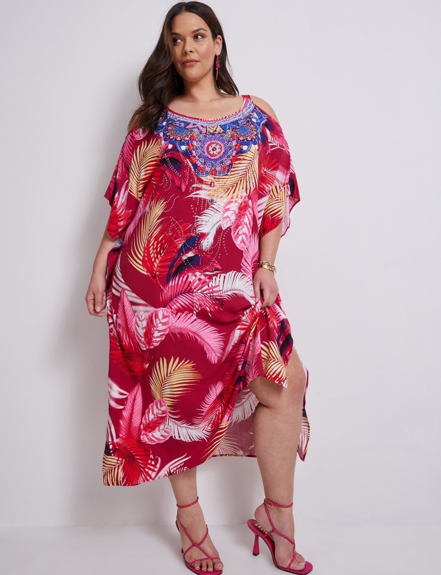 Dresses Autograph | Autograph Cold Shoulder Kaftan Maxi Dress