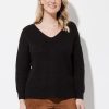 Knitwear Crossroads | Crossroads Long Sleeve Lace Back Jumper