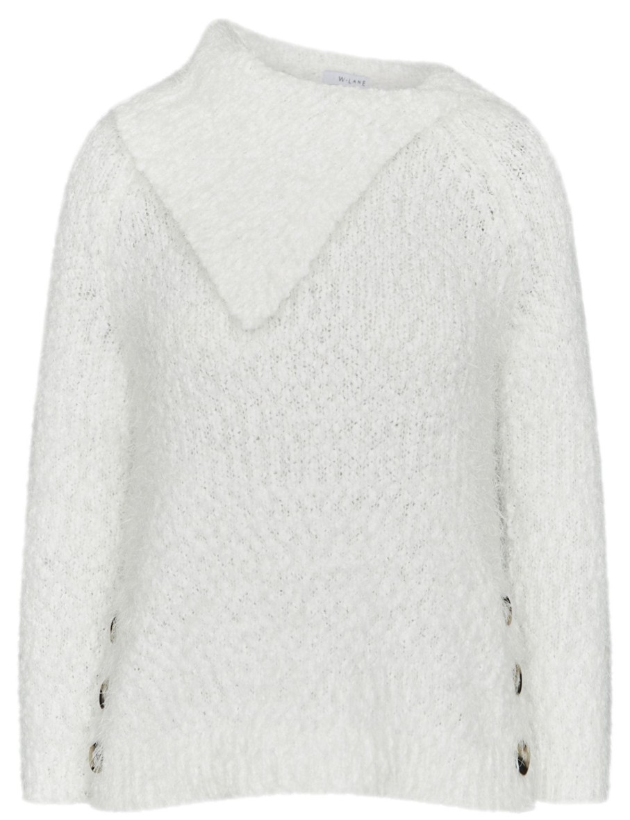 Knitwear WLane | W.Lane Side Button Boucle Jumper