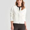 Outerwear LizJordan | Liz Jordan Zip Detail Lurex Jacket