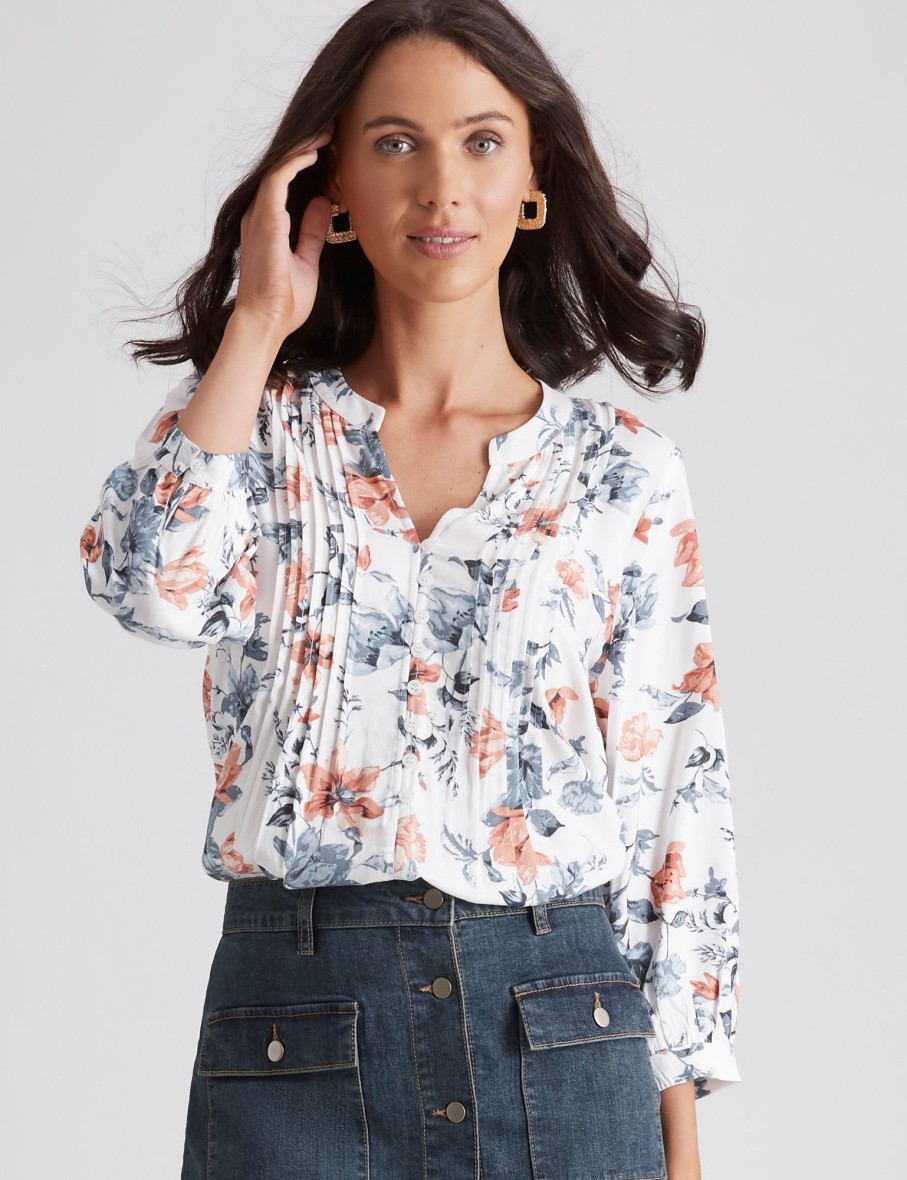 Tops Katies | Katies Pintuck Shirt