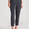 Bottoms Katies | Katies Woven Tie Waist Ankle Pants