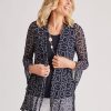 Tops NoniB | Noni B Chain Print Mesh Twinset Jacket & Top