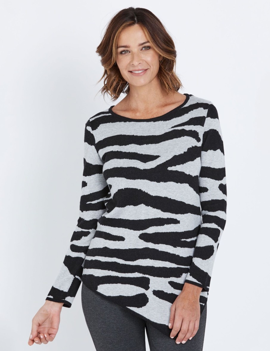 Knitwear WLane | W.Lane Zebra Pullover Top