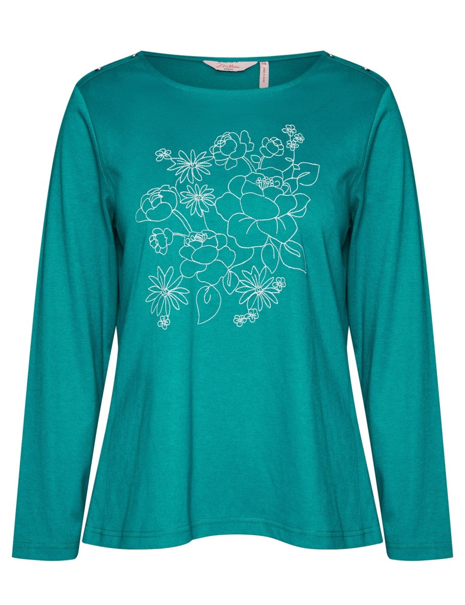 Tops Millers | Millers Long Sleeve Embroidered Top