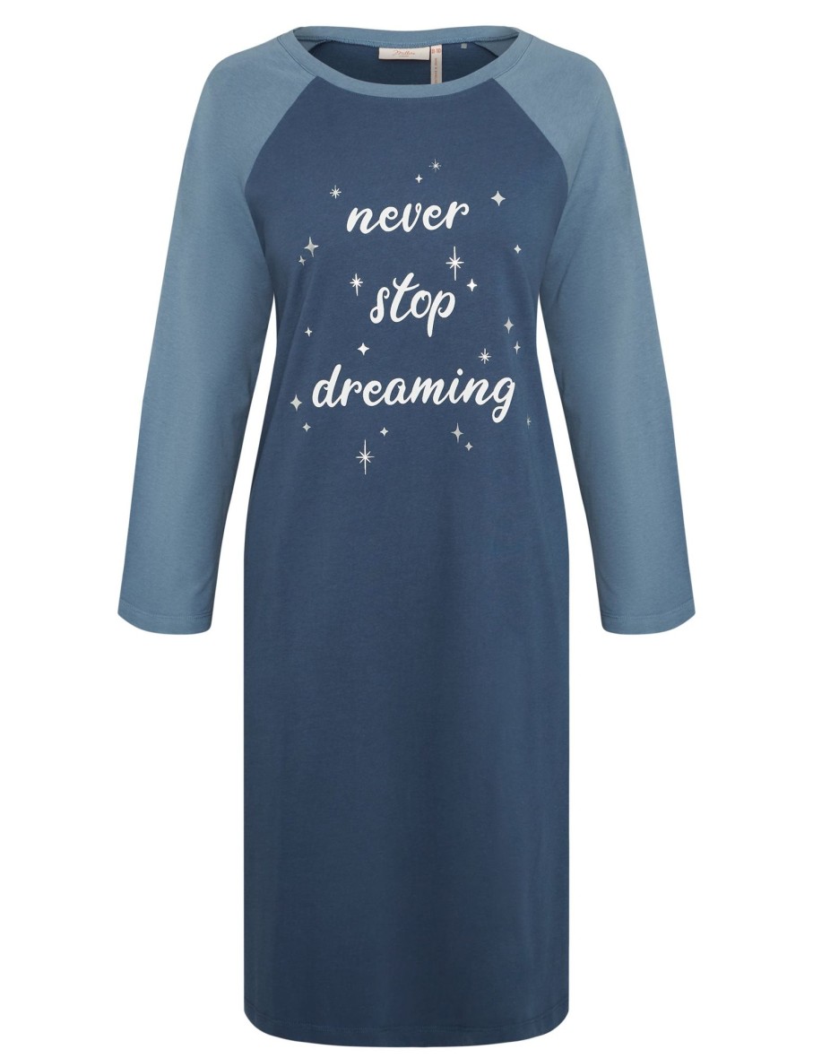 Sleepwear Millers | Millers Contrast Raglan Sleeve Print Front Nightie