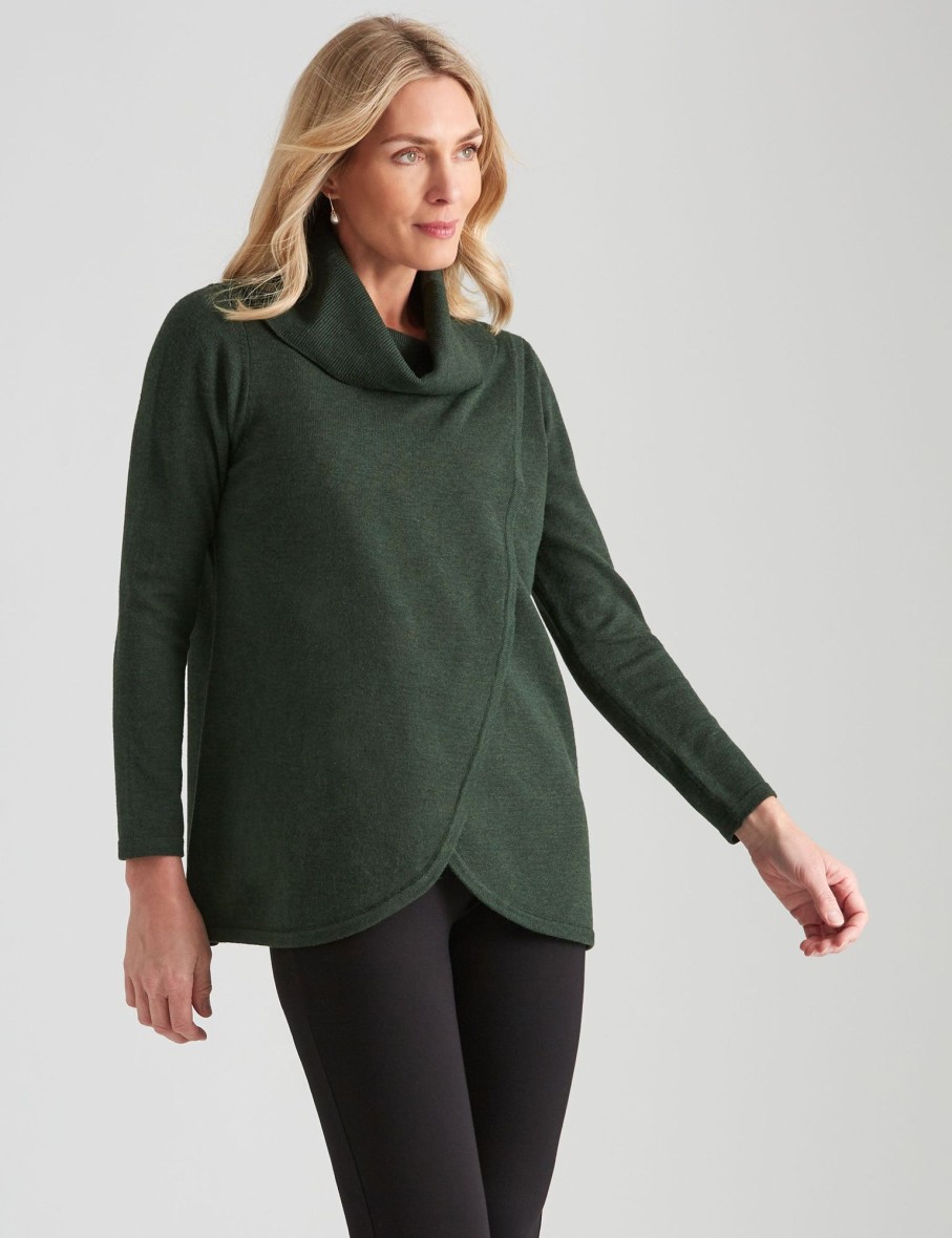 Knitwear NoniB | Noni B Cowl Neck Crossover Jumper