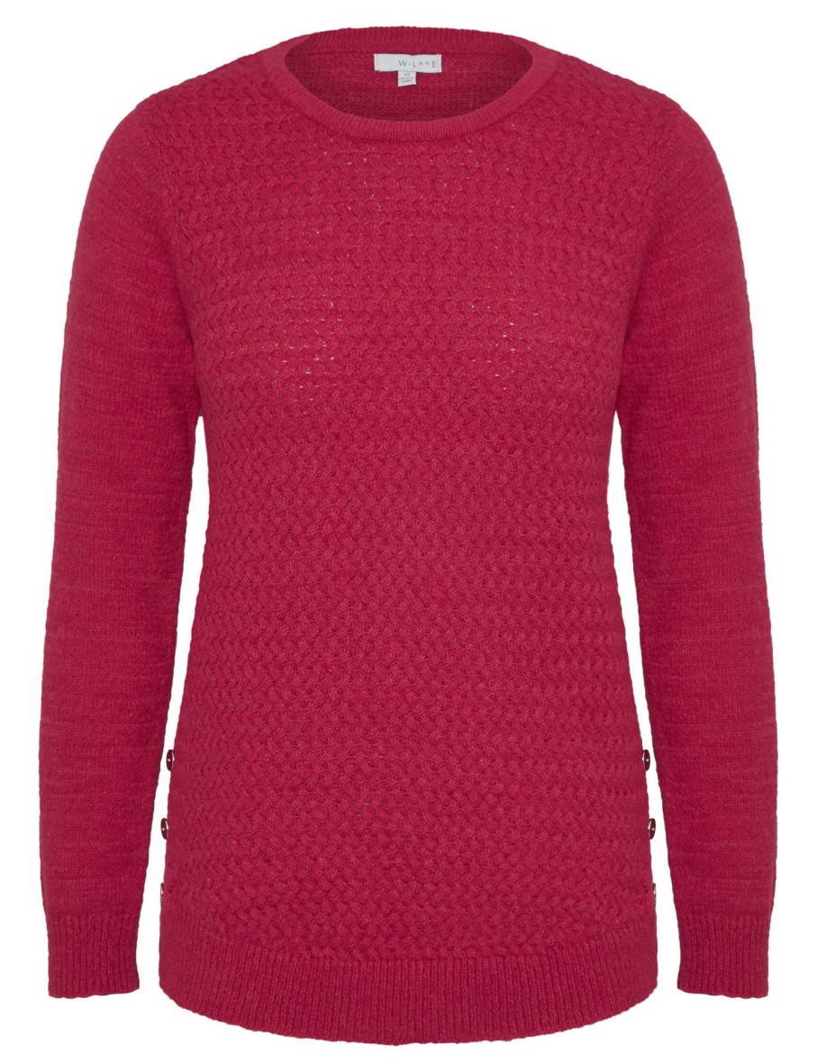 Knitwear WLane | W.Lane Textured Button Jumper