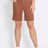 Bottoms Rockmans | Rockmans Mid Thigh Button Up Shorts