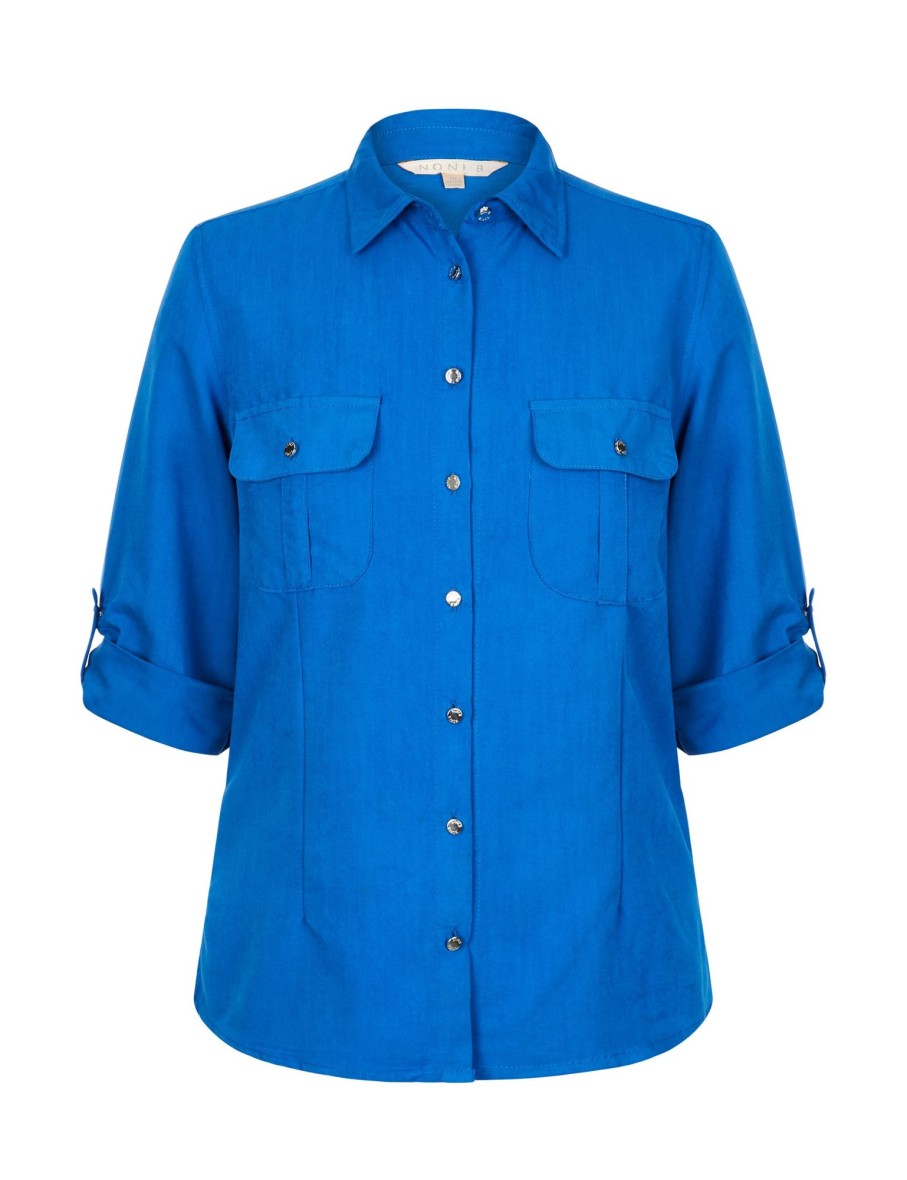 Tops NoniB | Noni B Pocket Detail Shirt