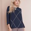 Tops NoniB | Diamond Print Knit Top