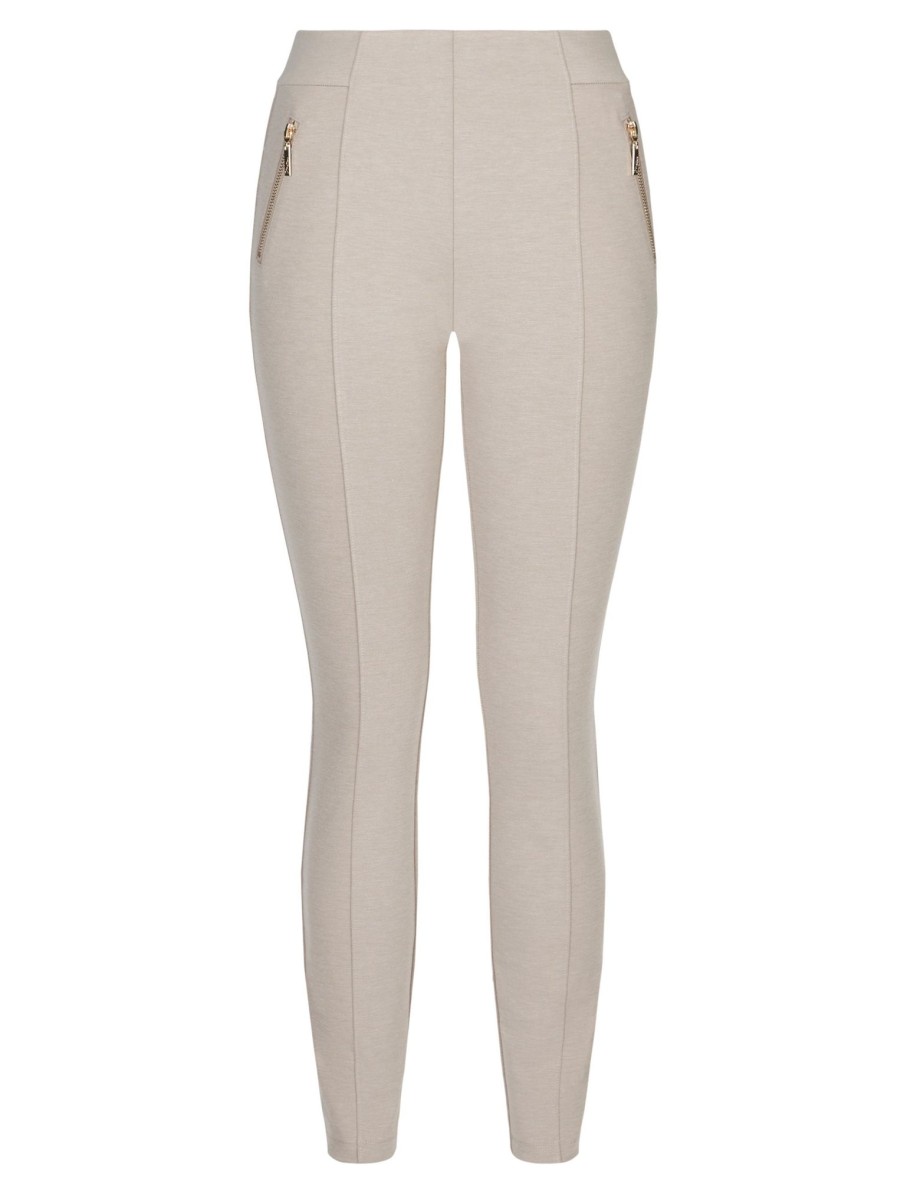 Bottoms Millers | Millers Full Length Slim Leg Panelled Zip Ponte Pant