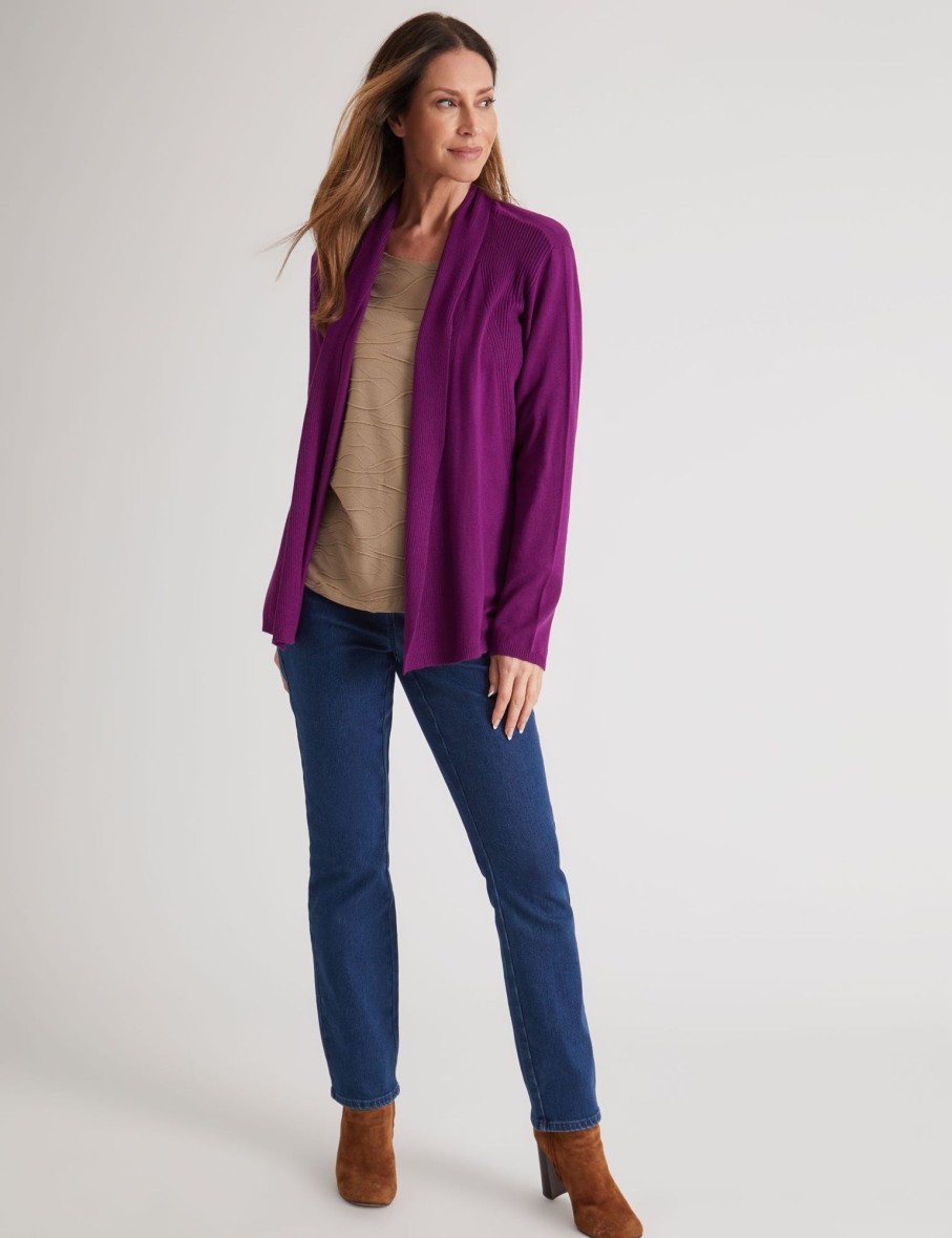 Knitwear Millers | Millers Long Sleeve Edge To Edge Cardigan