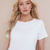 Tops NoniB | Noni B Short Sleeve Rib T-Shirt