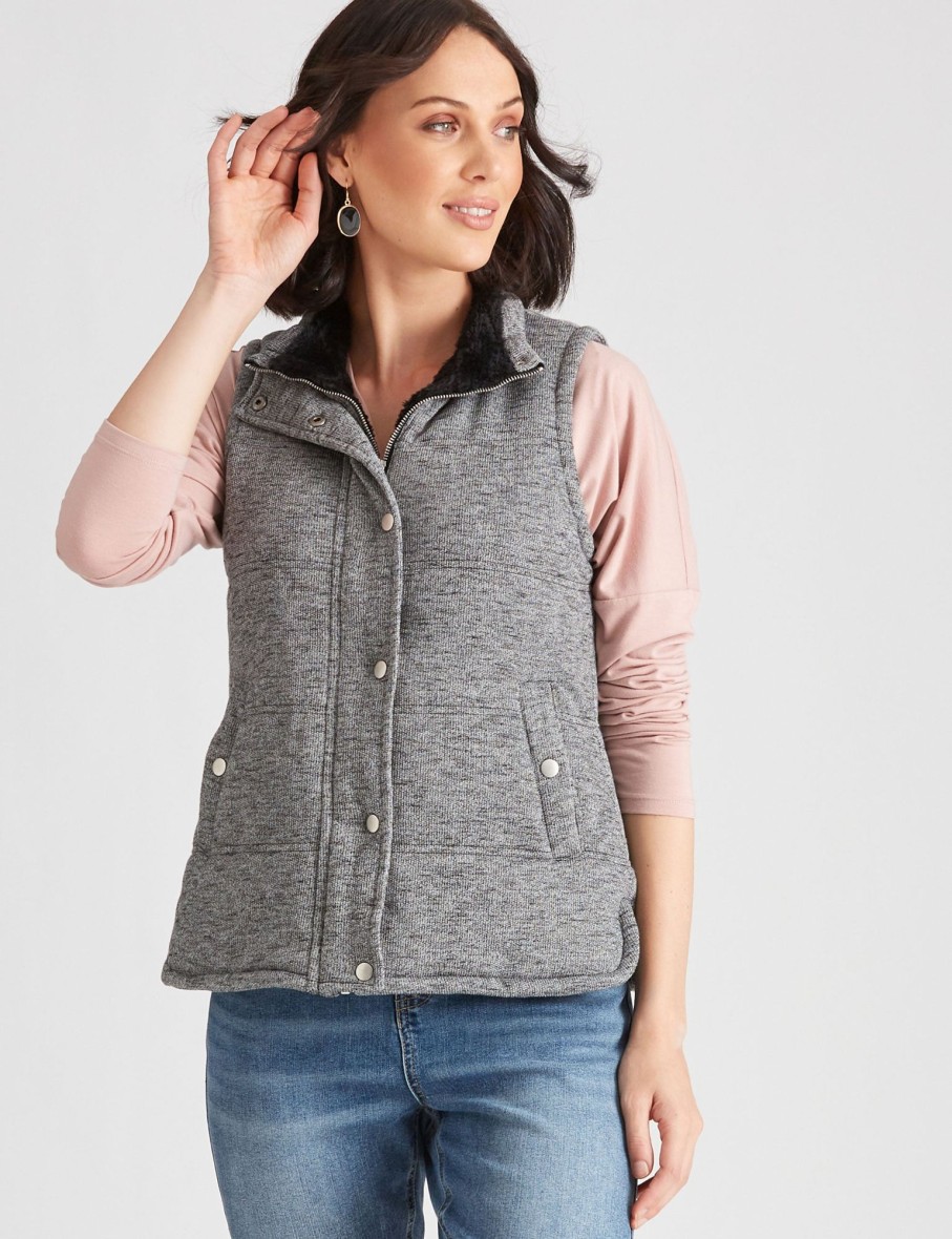 Outerwear Katies | Katies Knitwear Puffer Jacket