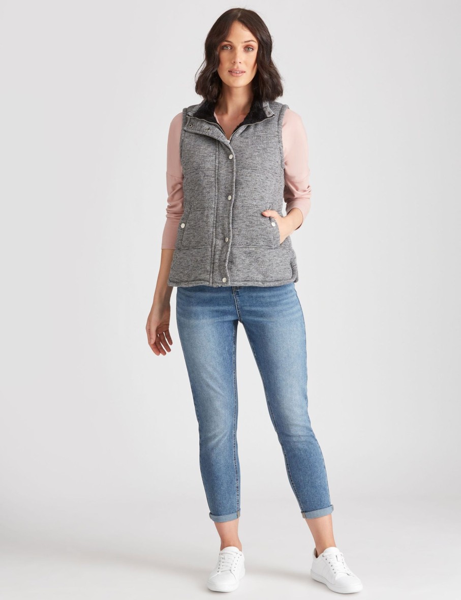 Outerwear Katies | Katies Knitwear Puffer Jacket