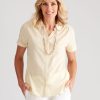 Tops NoniB | Noni B Cotton Stripe Shirt