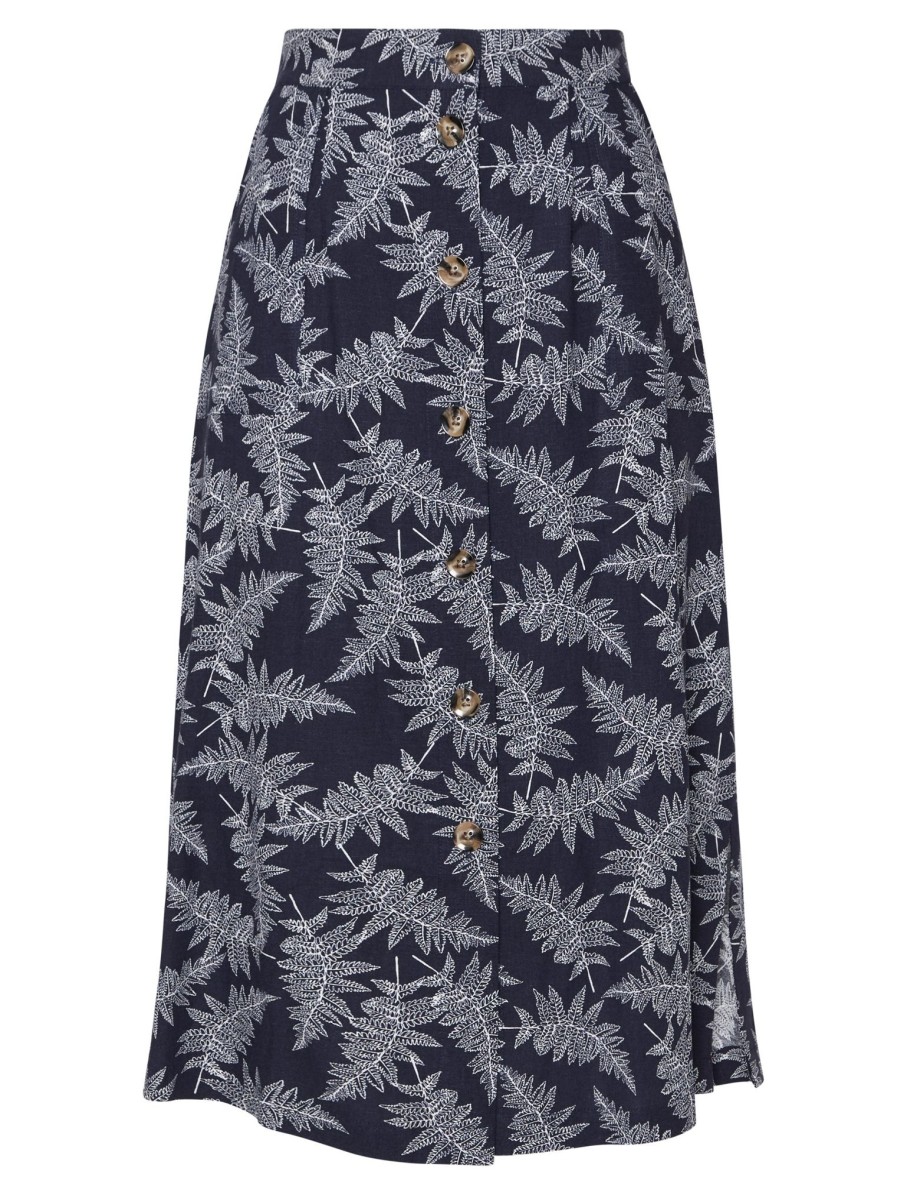 Bottoms WLane | W.Lane Linen Spot Skirt