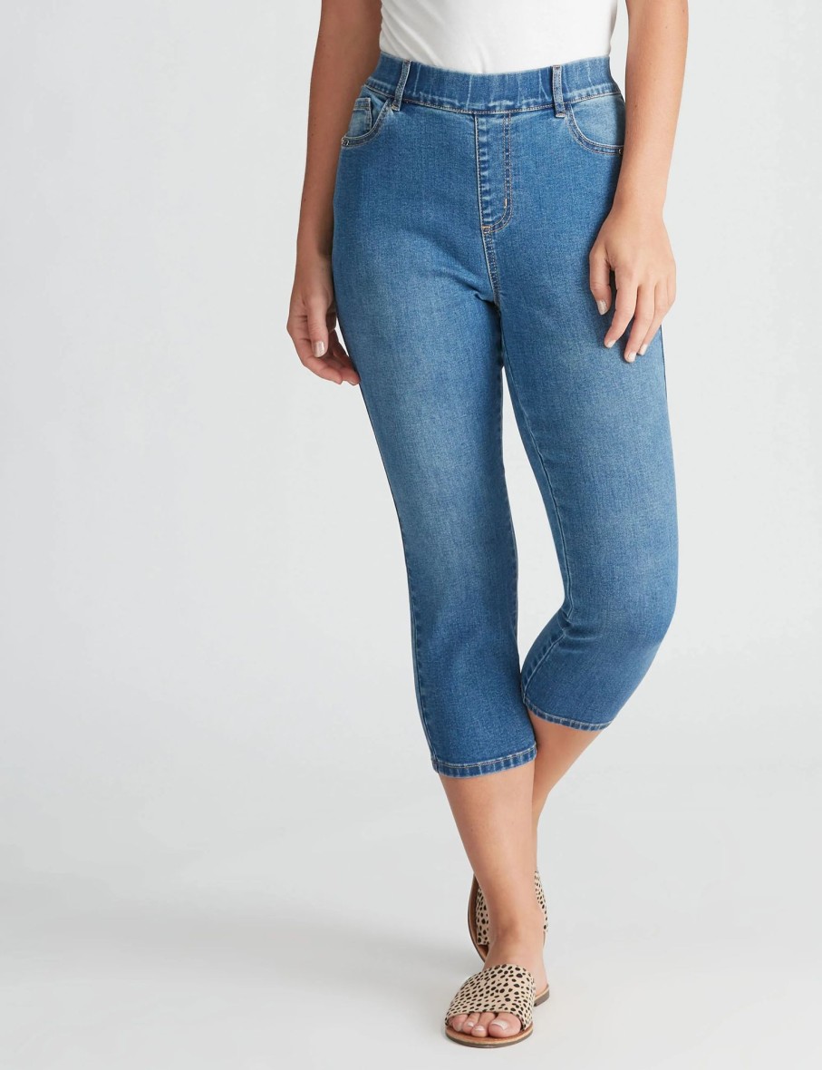 Bottoms Rockmans | Rockmans Crop Jeggings