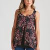 Tops Rockmans | Rockmans Sleeveless Knitwear Overlay Top