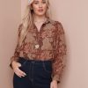 Tops NoniB | Paisley Print Collared Shirt