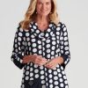 Tops NoniB | Noni B Cowl Neck Spot Tunic