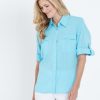 Tops NoniB | Noni B 2Pk Loop & Button Shirt