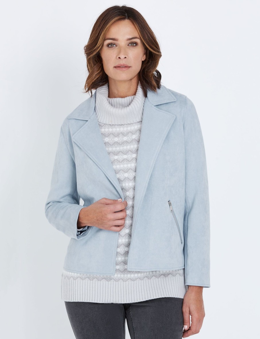 Outerwear WLane | W.Lane Suedette Biker Jacket