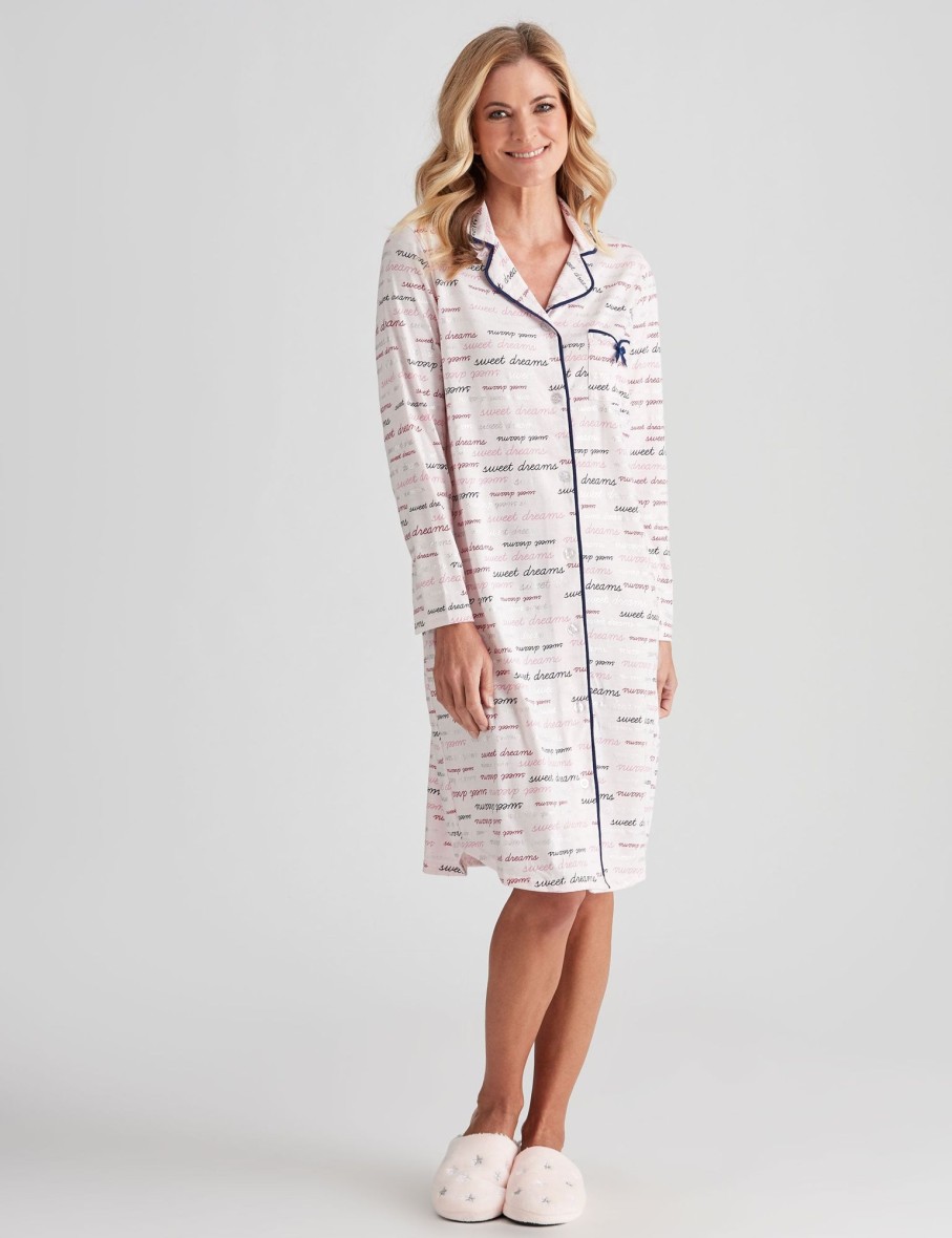 Sleepwear NoniB | Noni B L/S Button Through Nightie