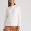 Knitwear WLane | W.Lane Fluffy Rib Pullover Jumper