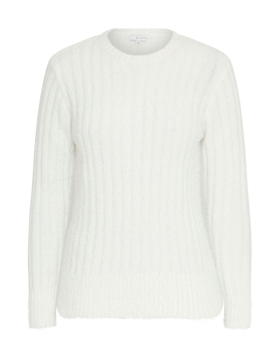 Knitwear WLane | W.Lane Fluffy Rib Pullover Jumper