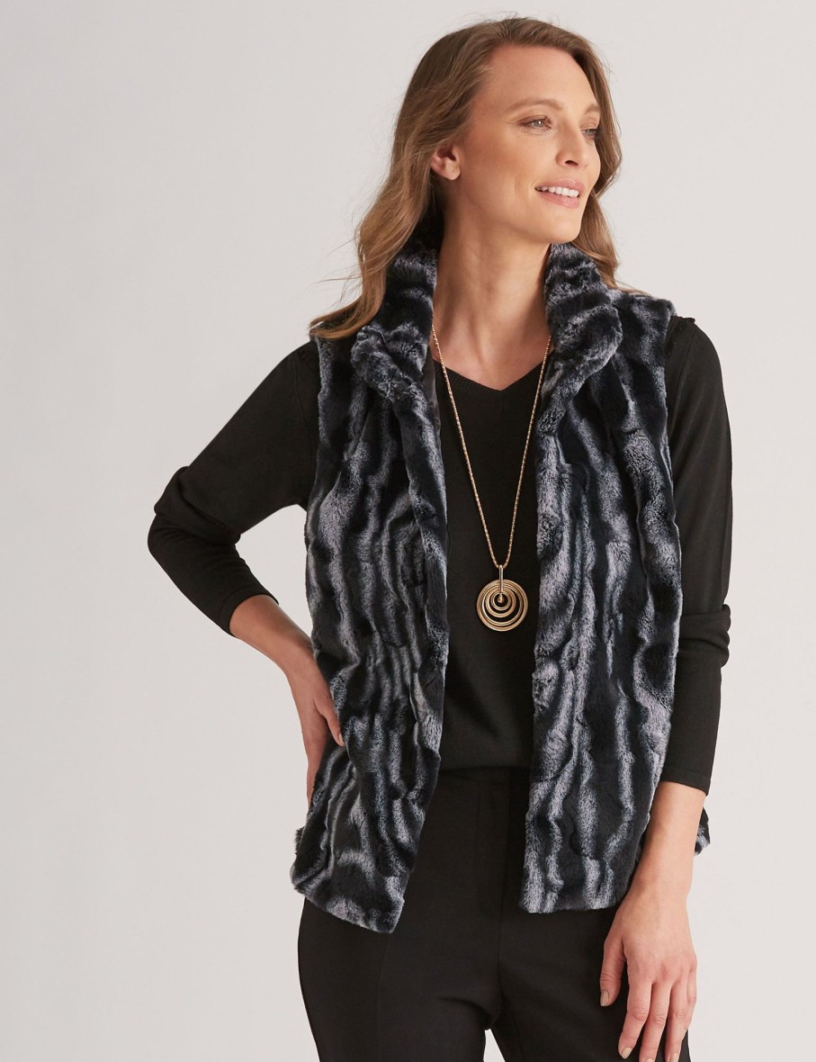 Outerwear NoniB | Noni B Faux Fur Vest