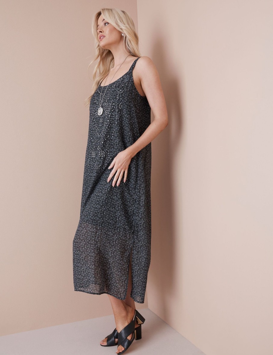 Dresses NoniB | Hotfix Printed Maxi Dress