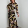 Dresses Rockmans | Table Eight Long Sleeve Printed Maxi Dress