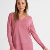 Knitwear Rockmans | Rockmans Long Sleeve Lurex Swing Top