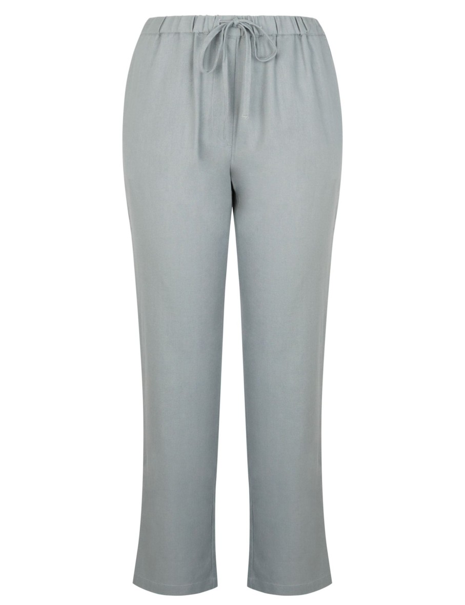 Bottoms Millers | Millers Full Length Linen Blend Drawcord Waist Pants