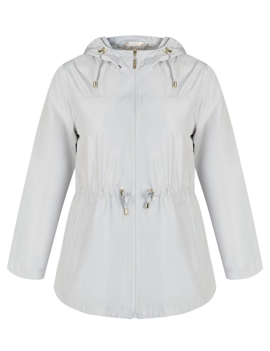 Outerwear NoniB | Noni B Woven Hooded Raincoat