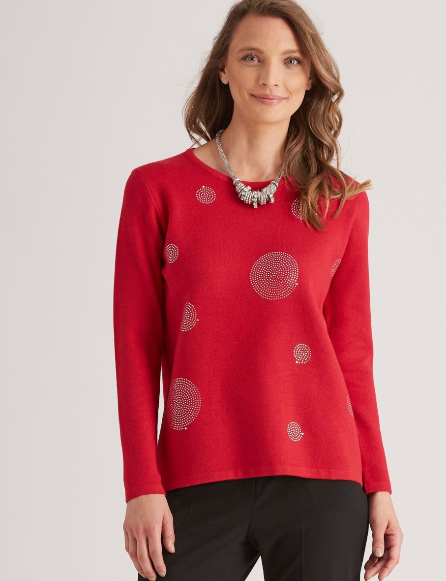 Knitwear NoniB | Noni B Embellished Spiral Knitwear